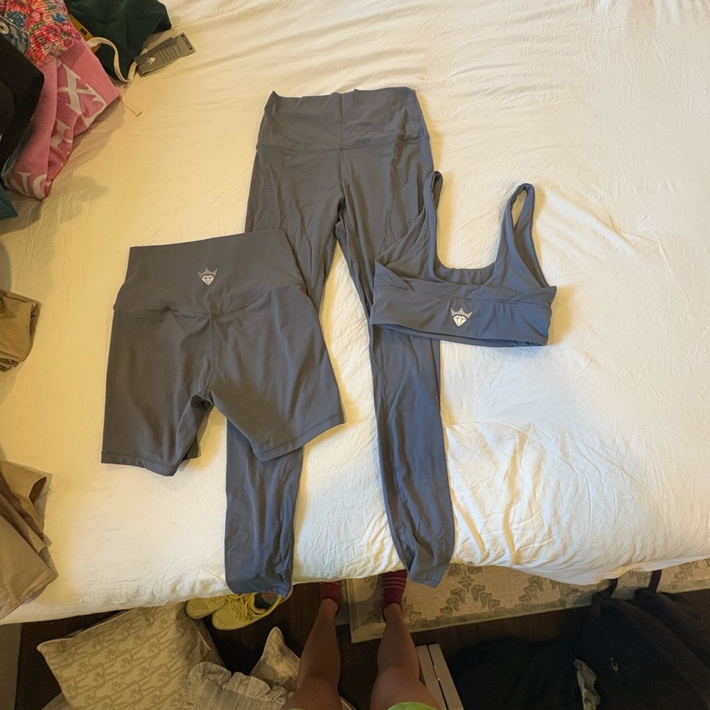 Royalty Gray Activewear Set